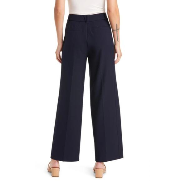 Wit & Wisdom Navy Wide-Leg Trousers - Picture 2 of 10